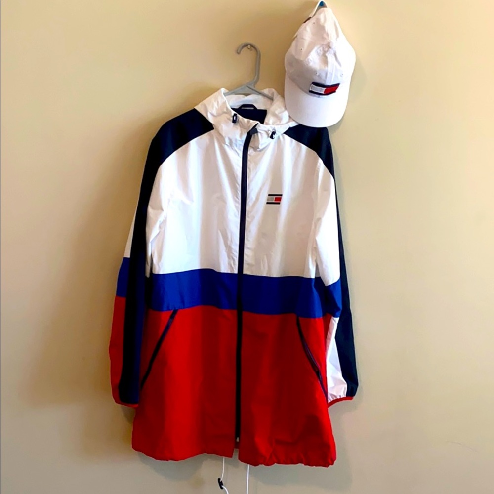Tommy Hilfiger jacket with a hat